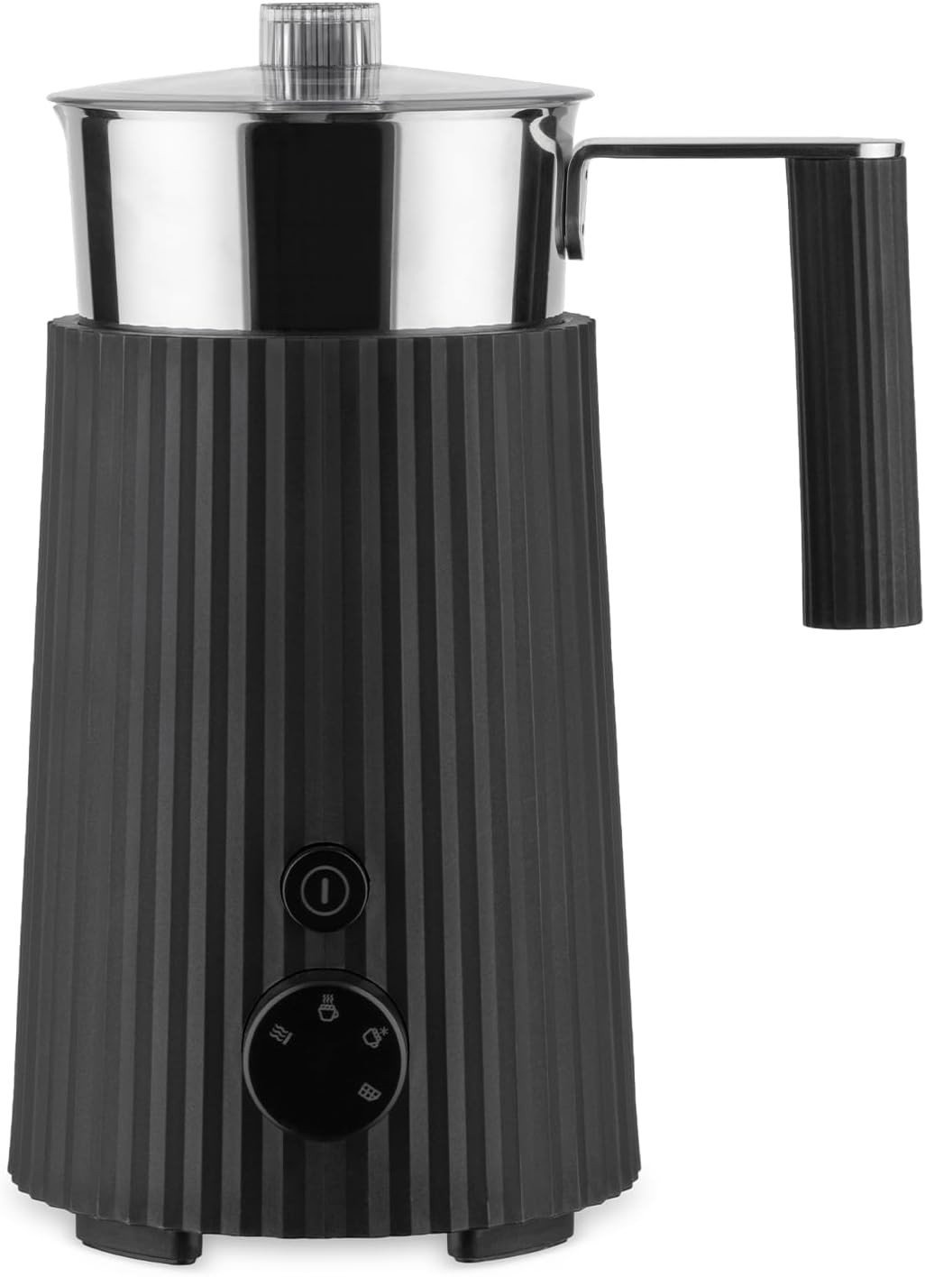 Alessi Schwarz Plissé, Elektrischer Milchaufschäumer, - Colore: Nero - Bild 6