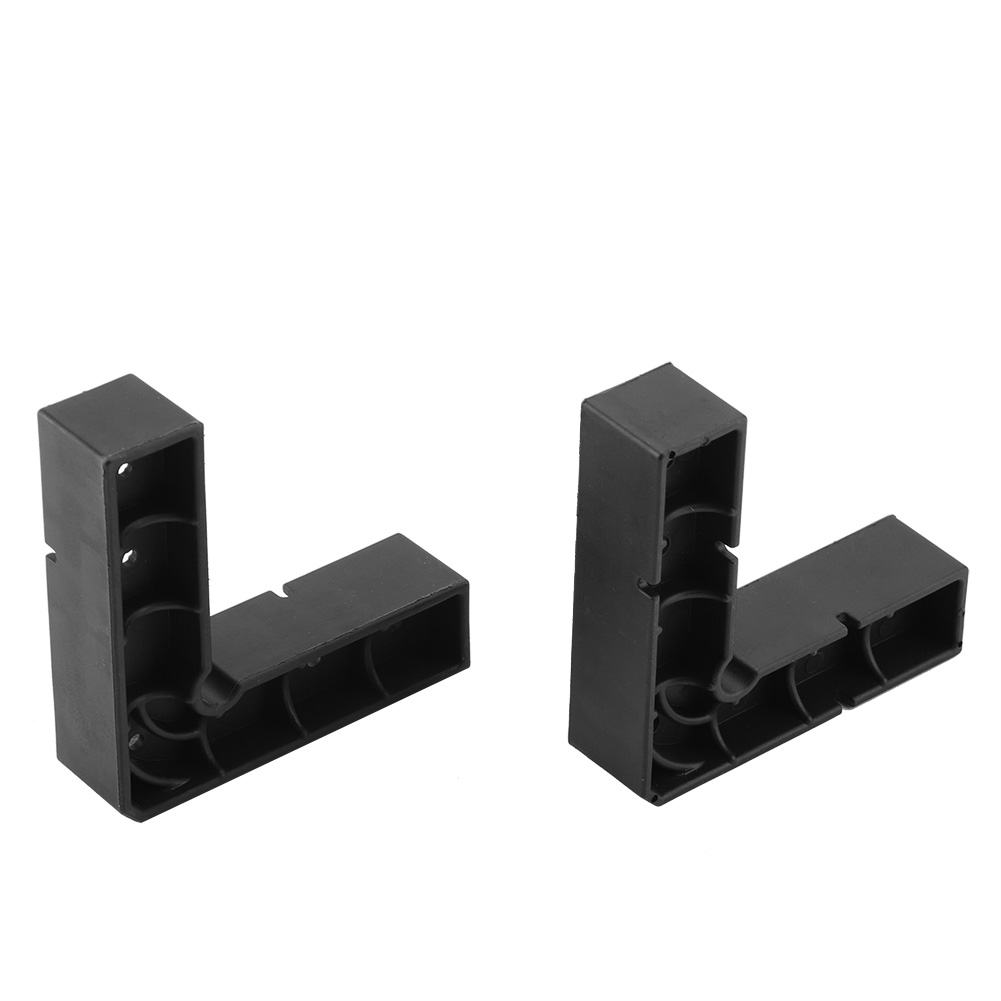 Équerre de serrage en L à 90° pour assemblage à angle droit, plastique haute résistance, 2 pièces