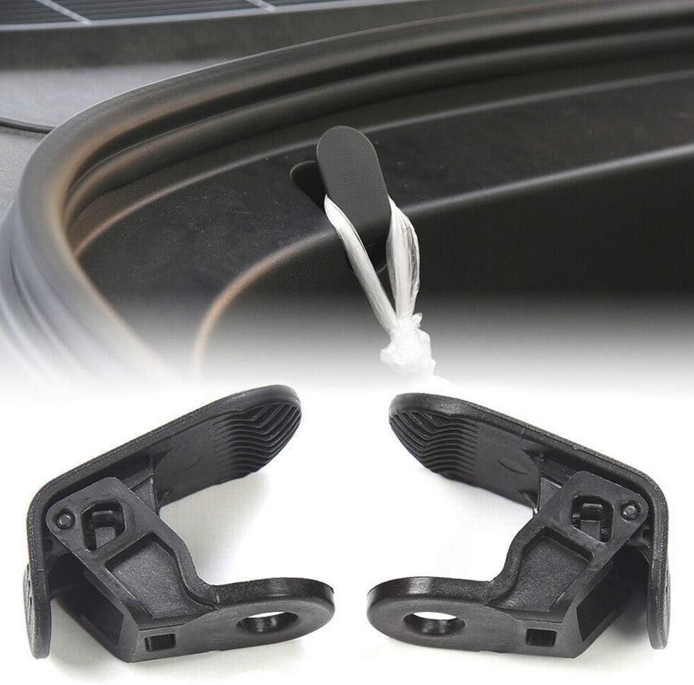 Crochets pour coffre avant de Tesla Model 3, noir, lot de 2