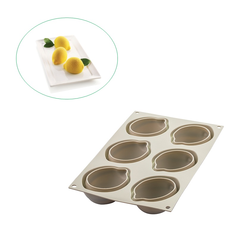 Silikomart Delizia al limone, Cake ring, Beige, Silicone, 106 ml, 6 pc(s), Italy - Image 5