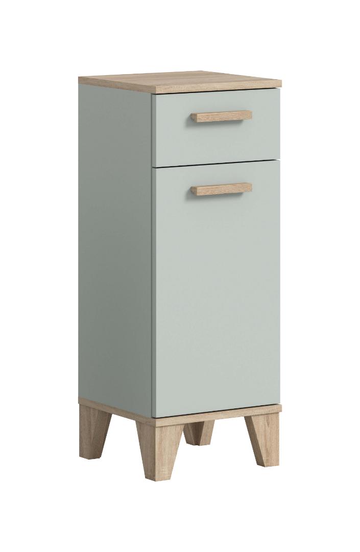 Star Badschrank 2 Schubladen, 1 Tür Hellgrün.