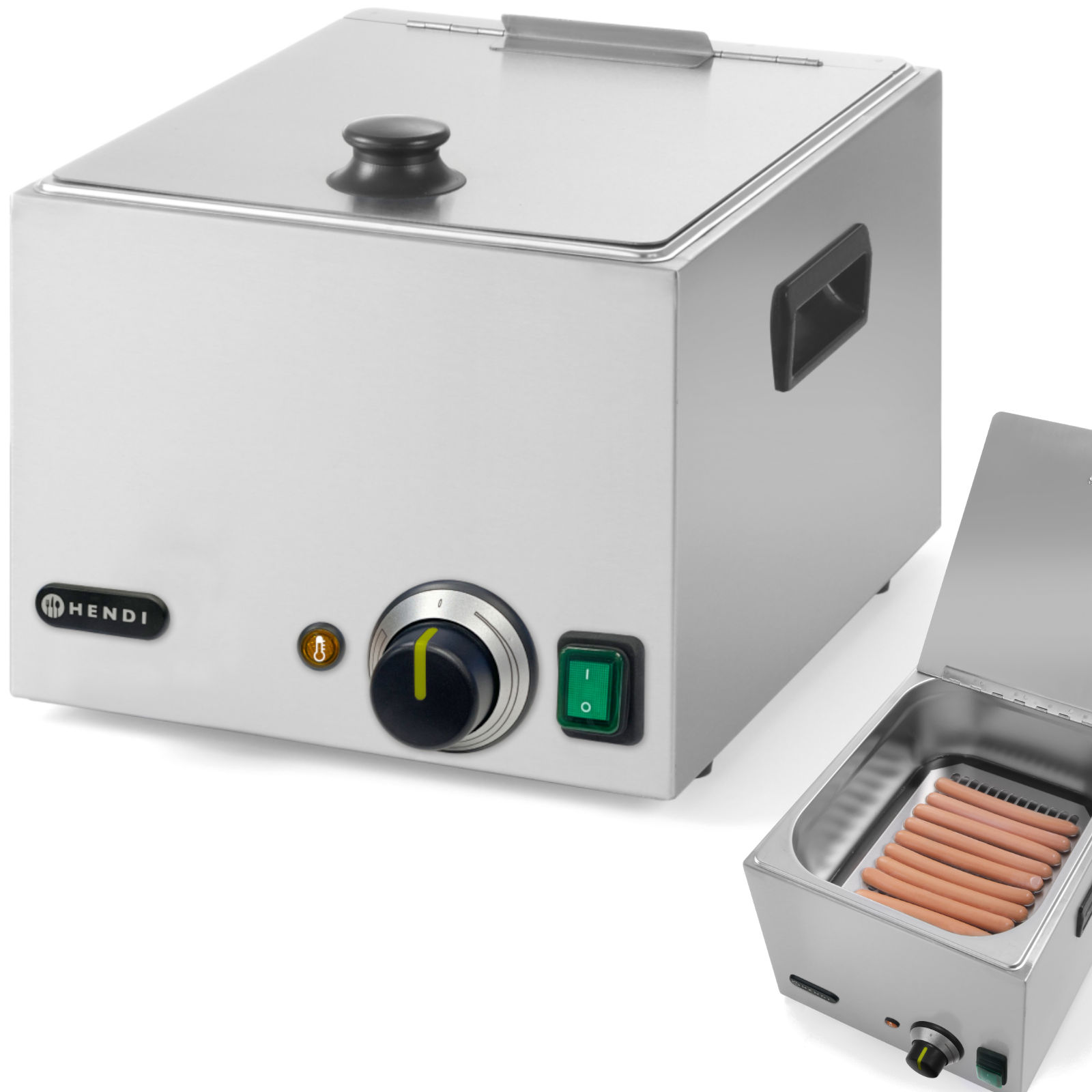 Hendi Grau - Würstchenwärmer 10 Liter, Kitchen Line, 10L, 230V/1000W, 405X290x(H)254Mm - Bild 4