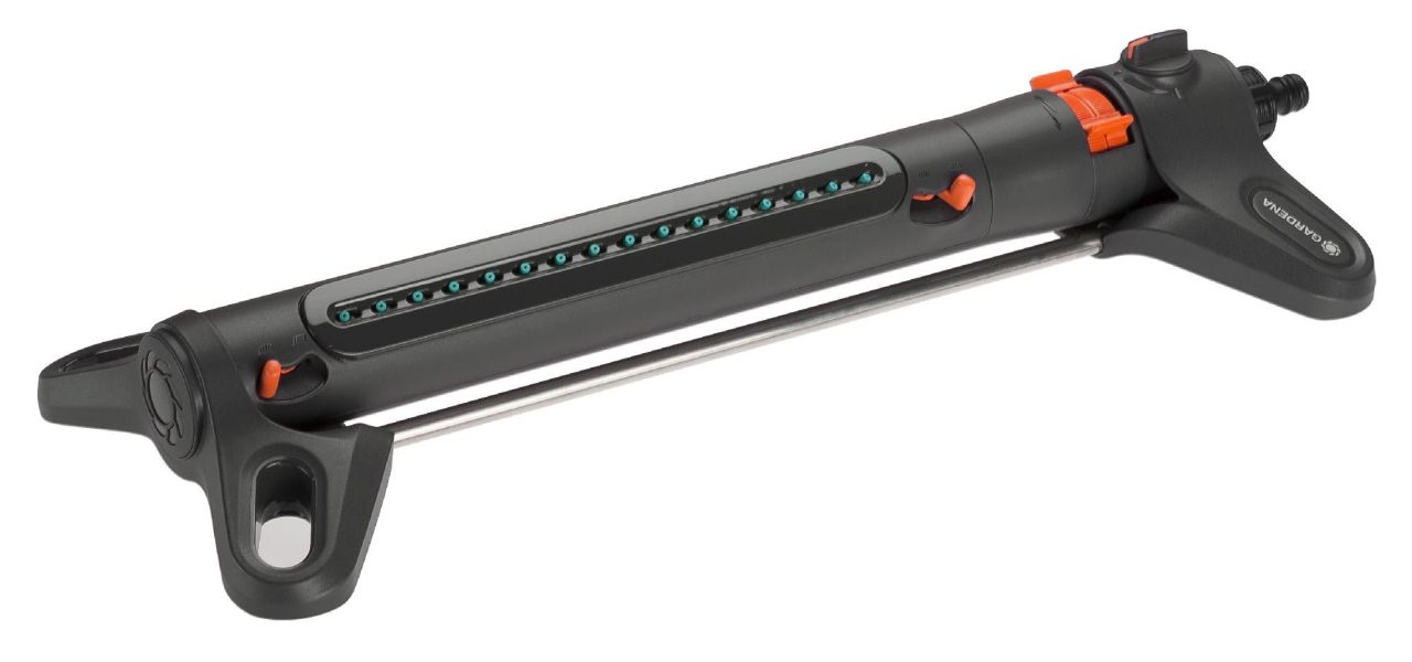 Gardena Orange/Grau/Silber Rasensprenger, Aquazoom M (Viereckregner) - Image 5
