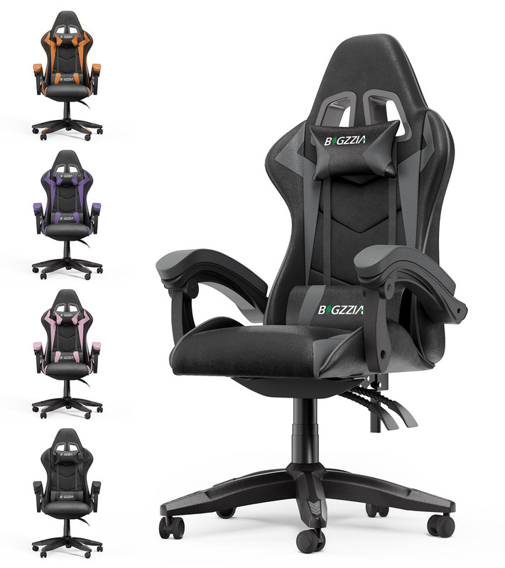 Bigzzia - Fauteuil Gamer Chaise Gaming Ergonomique - Siège Gamer Avec
