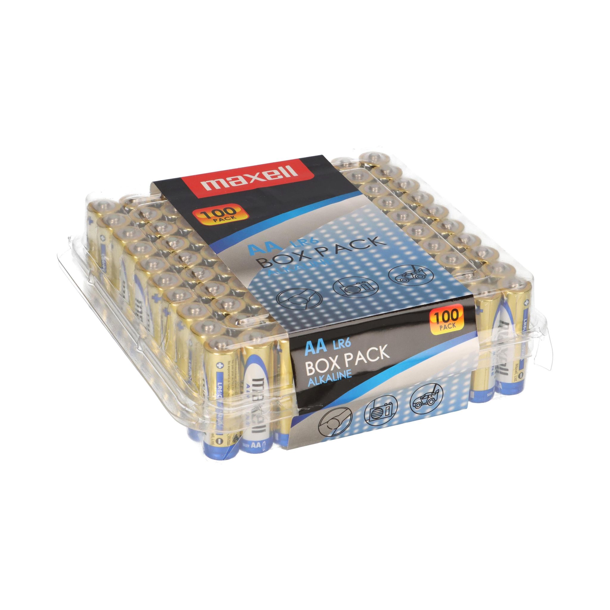 Maxell 100Er Box Batterien Aa Mignon Lr6 Alkaline - Bild 3