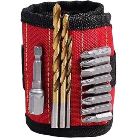 Bracelet magnétique porte-outils en polyester balistique 1680D, réglable, 350 mm