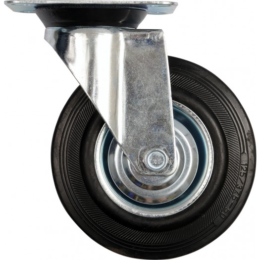 Für YATO NARZ�DZIA 87317 SWIVEL WHEEL WITH BLACK RUBBER 200MM - Image 4