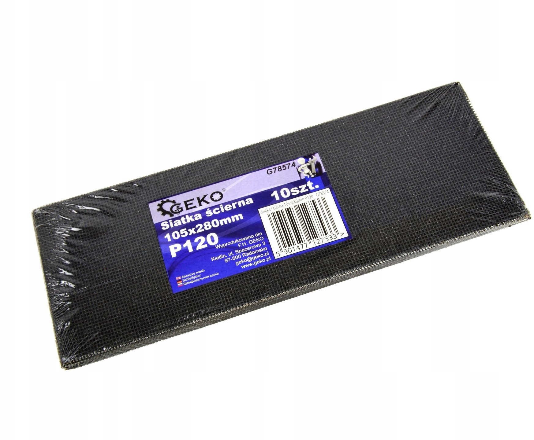 Import Schleifnetz Geko Sanding Mesh 105x280mm P120 10er Pack