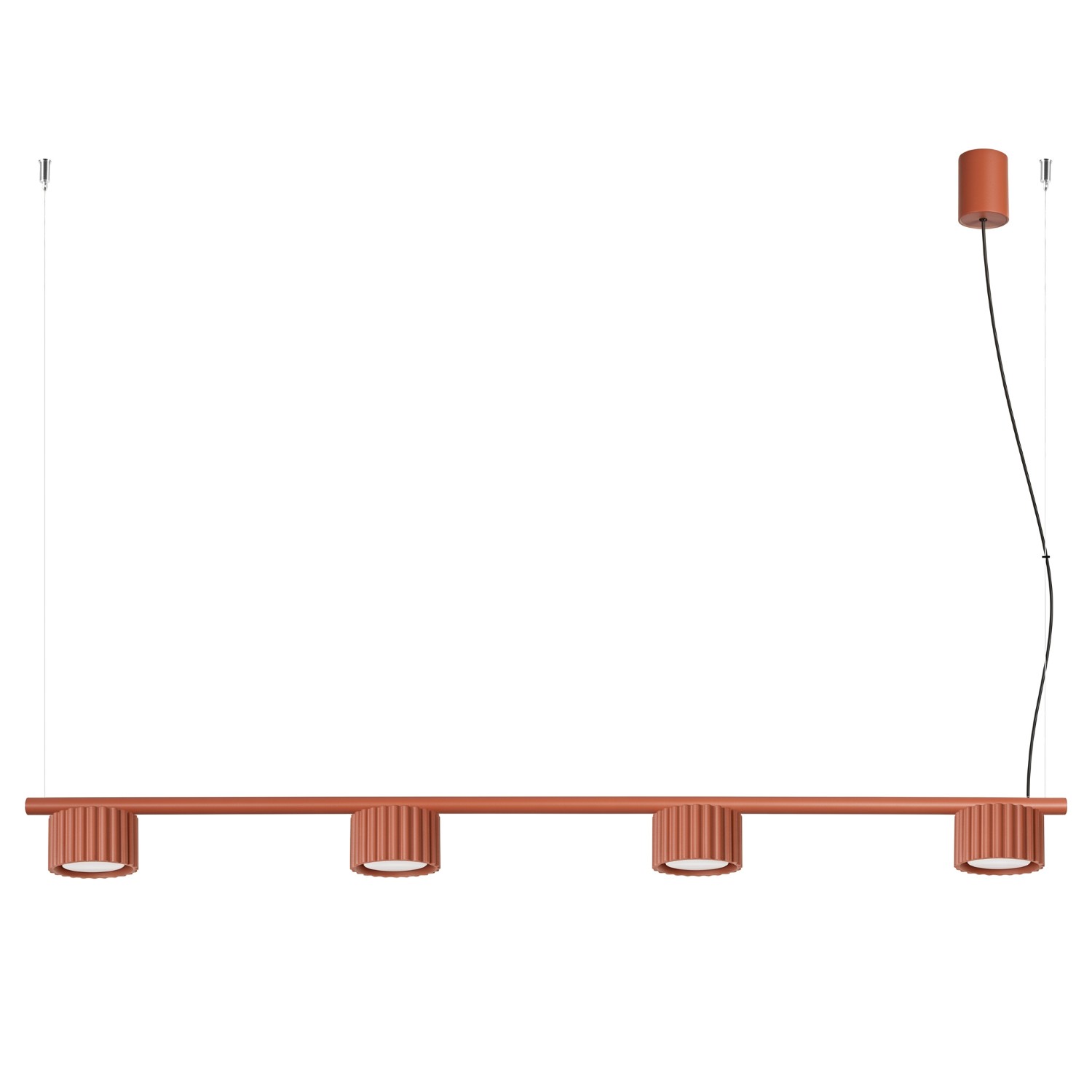 Kronleuchter Aura Rotocker 4xgx53 122cm Aluminium Sollux