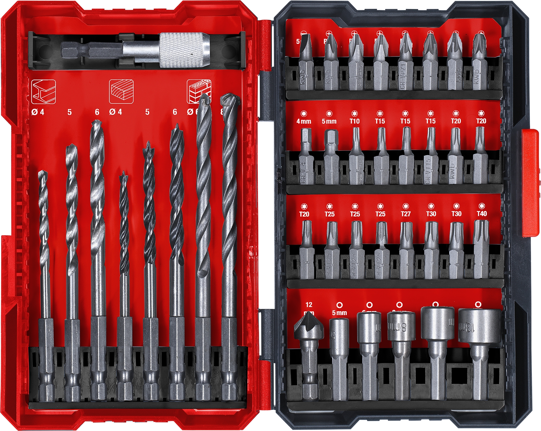 Kwb - 108955 39 Pièces Assortiment De Forets Et D'Embouts — photo de l’offre ManoMano