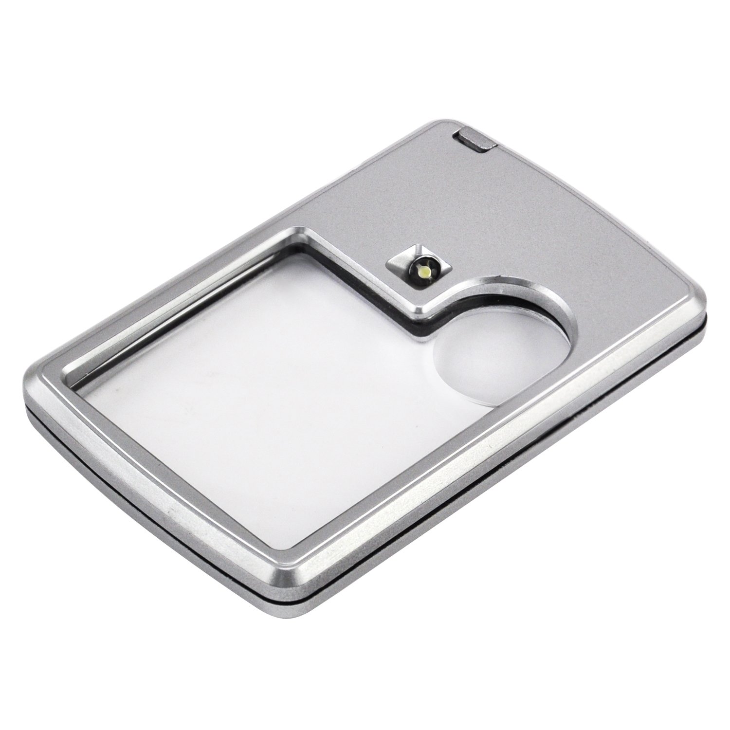 Loupe de poche à double éclairage, grossissements 3x et 6x, 56 g, pour lecture et bijoux