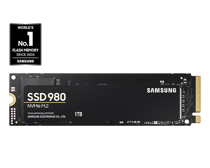 Samsung Schwarz 980 1 Tb M.2 2280 Pci-E X4 Gen3 Ssd