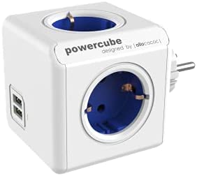 Allocacoc Blau Powercube Original 4 Prises + 2 Usb Multiprise Compacte Usb - Powercube