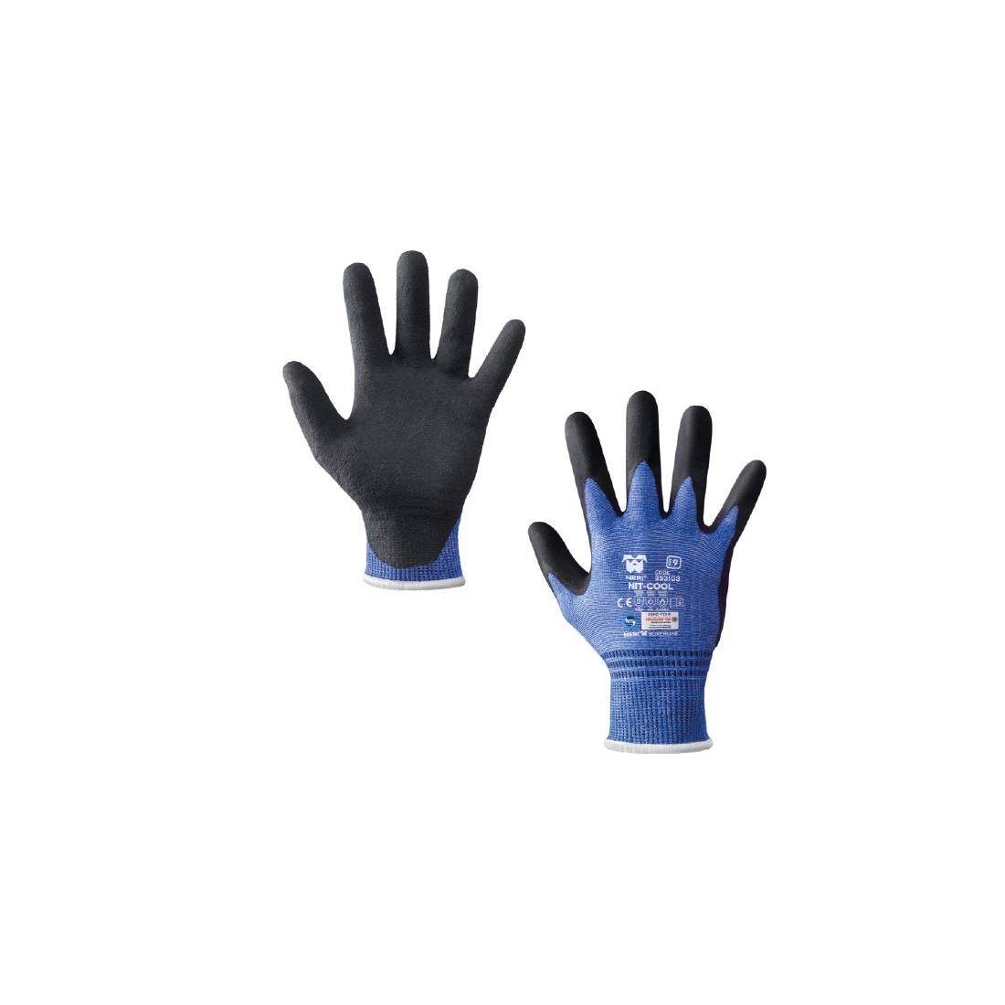 Guanti Di Protezione Neri Nit cool 10 xl Blu
