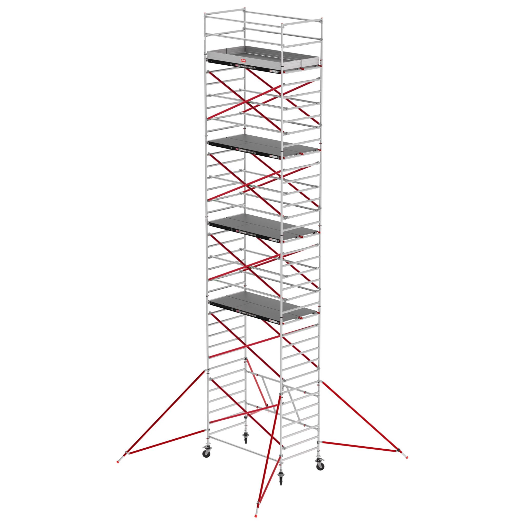 Altrex RS Tower 55 ohne Safe-Quick® 13,8m Arbeitshöhe Holz-Plattform 1,85m - Image 2