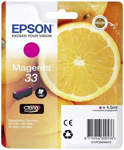 Epson , Druckerpatrone, Sglpck Magenta 33 Prem.ink (M) - Bild 3