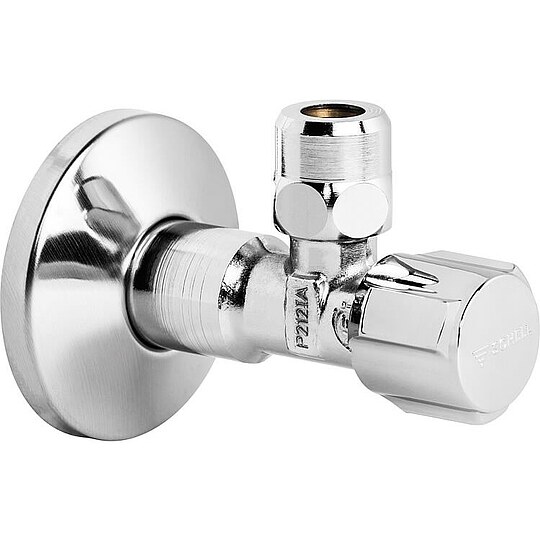 Quick Plomberie - Schell 049160699 Eckregulierventil Comfort Chrom, Mit Asag 3/8zoll X 3/8zoll