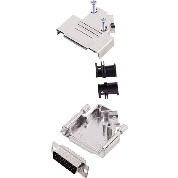 Encitech D45ZK15-HDP26-K 6355-0013-02 D-SUB Stiftleisten-Set 45° Polzahl: 26 Lötkelch 1 Set