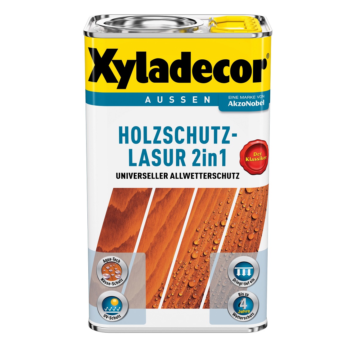 Xyladecor - Holzschutzlasur Eiche 2,5 Ltr