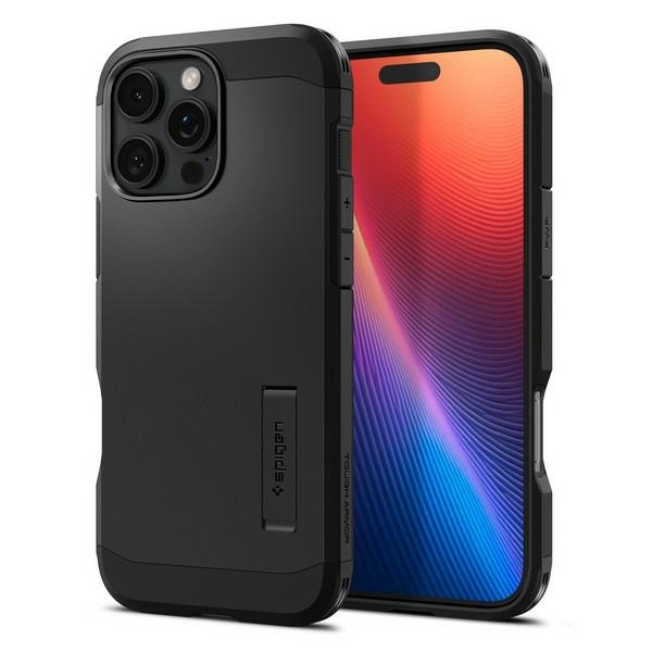 Spigen Iphone 16 Pro Tough Armor Magsafe Hülle Schwarz