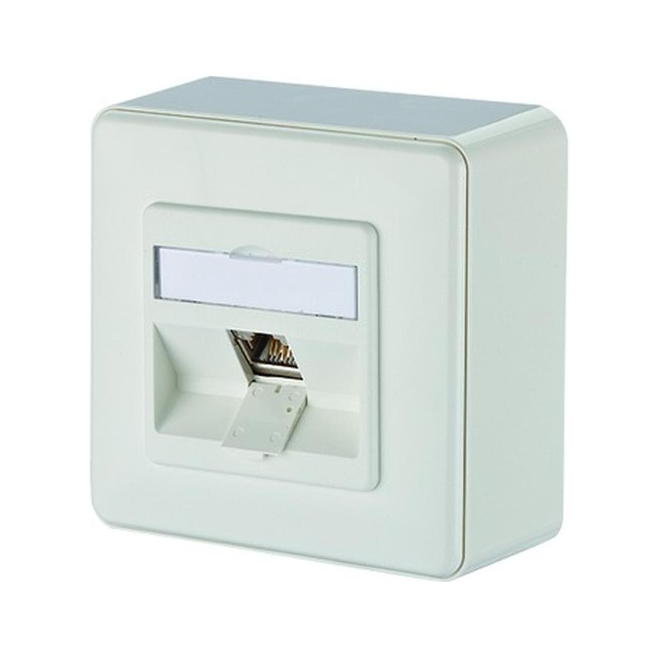 Metz Connect Weiß Btr Anschlussdose E-Dat Modul, Aufputz, Cat. 6A, 8(8), Rein - Bild 7