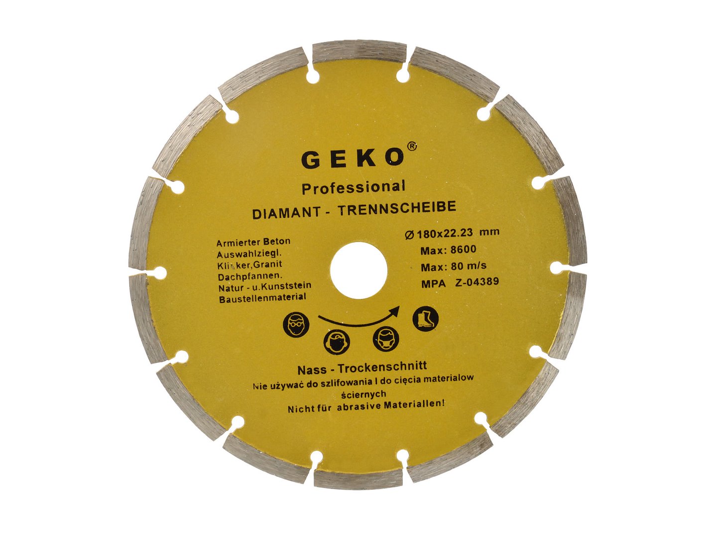 Import Durchm. Scheibe 180mm Segment.geko Profi(50)