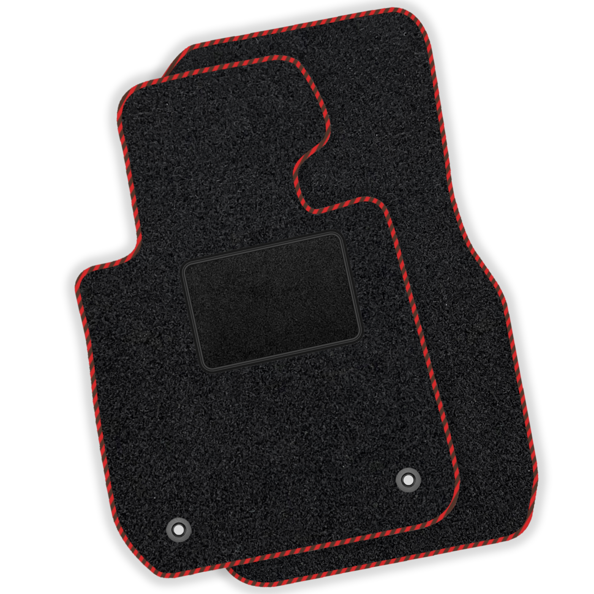 Oem Rot [Sp]Plsk003 – Velours-Fußmatten Für Vorne – Passend Für: Seat Mii 2011–2012, Skoda Citigo 2011–2019, Volkswagen Up Ab 2012 – Mit Er Paspelierung