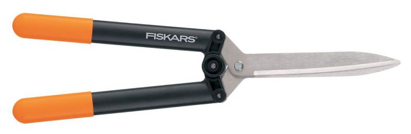 Fiskars Schwarz/Orange Powerlever™ Heckenschere