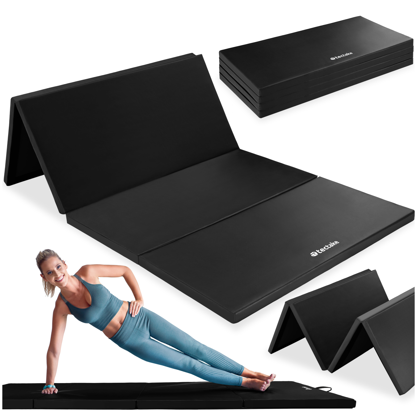 Tectake - Tapis De Gymnastique Pliable Et Extensible Doux Pour La Peau