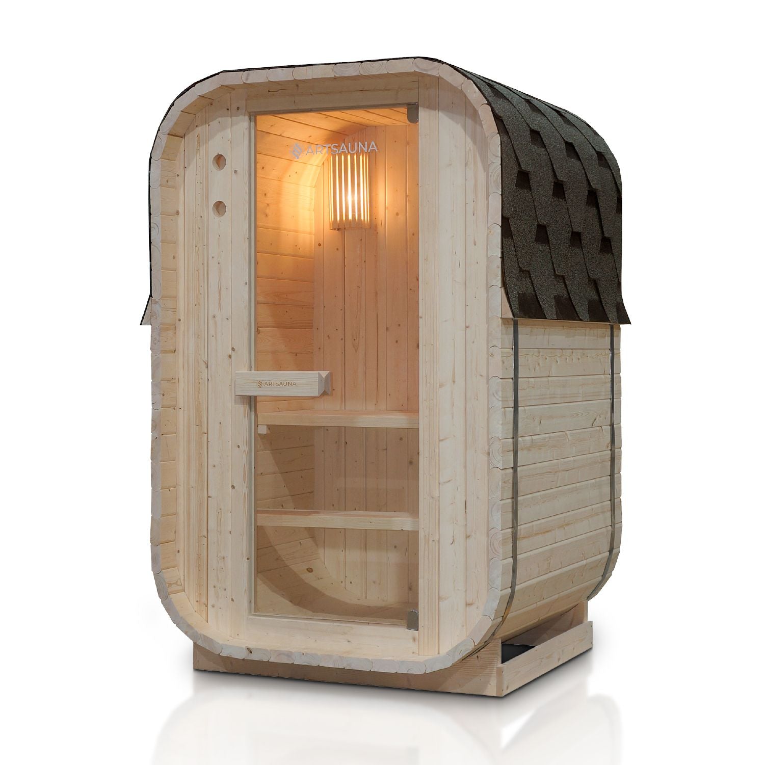 Sauna tonneau carré Nolvik S | Artsauna |