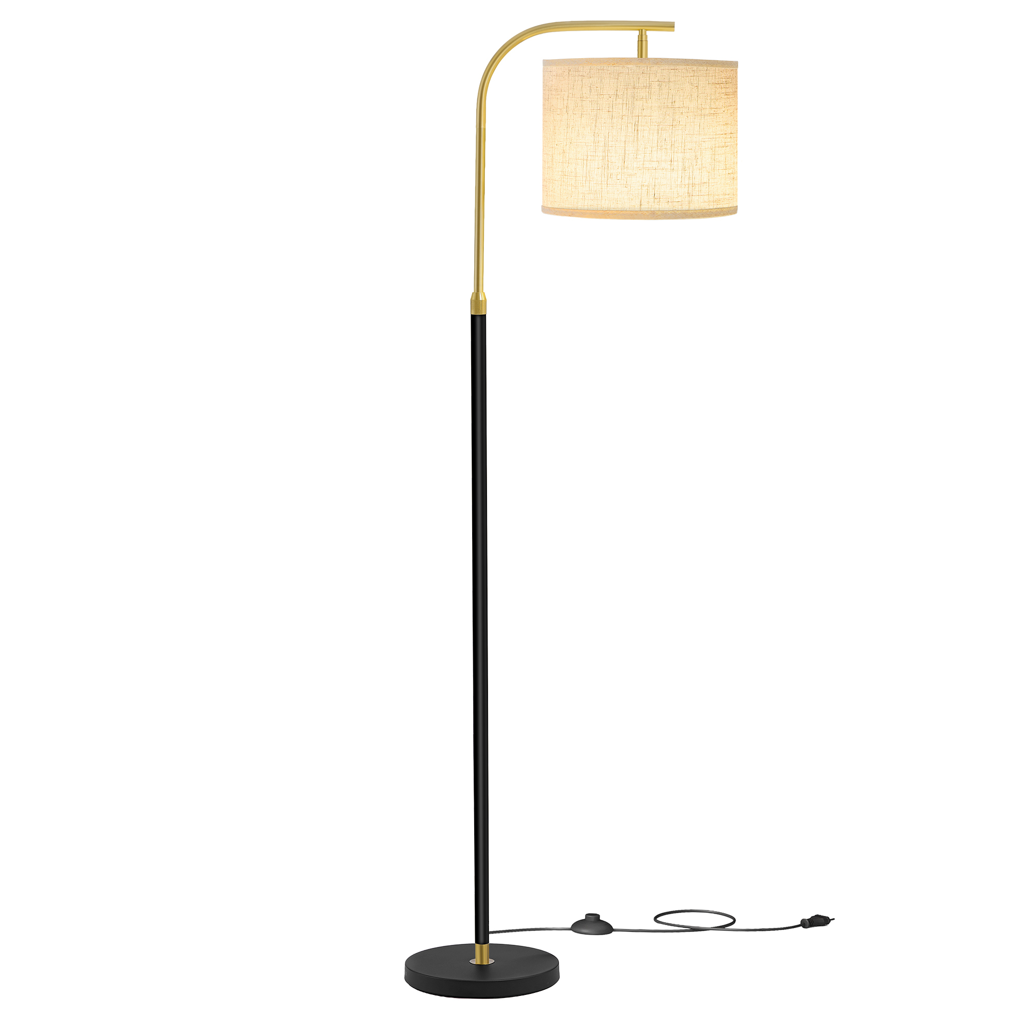 Vasagle – Lampadaire Arc Réglable En Hauteur 150–175 Cm – Abat-jour En