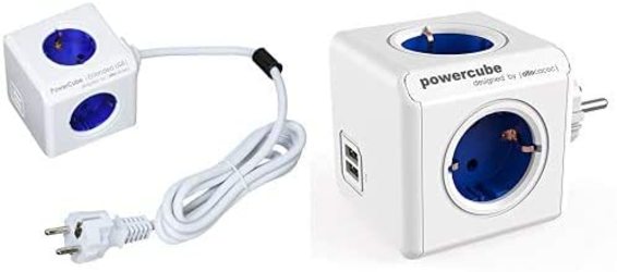 Powercube Blau Steckdosenleiste Extended Usb 4 Steckplätze 2 Usb-A 1,5 M - Bild 4