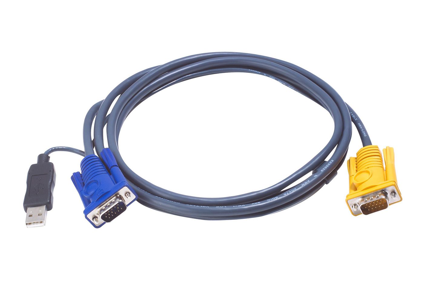 Aten 2L-5206UP USB Cable 6m 2L5206UP, 6 m, VGA, Black, HD-15, A, SPHD-15, Ma ~E~ - Bild 4