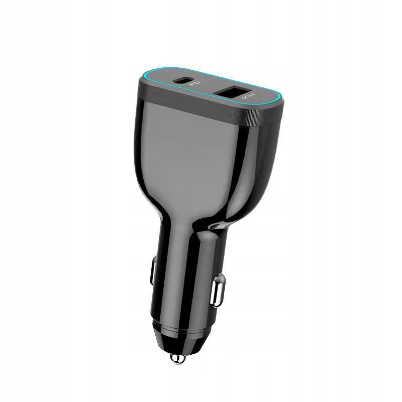 CoreParts - Bilstrømsadapter - 63 Watt - 5 A - Schnellladung, PD, QC 3.0 - 2 Ausgangsstikforbindelser (USB Typ A, 24 pin USB-C) - sort - Bild 3