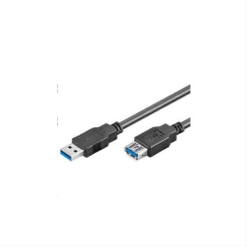 Microconnect Schwarz Usb 3.0 Verlängerungskabel 1 M