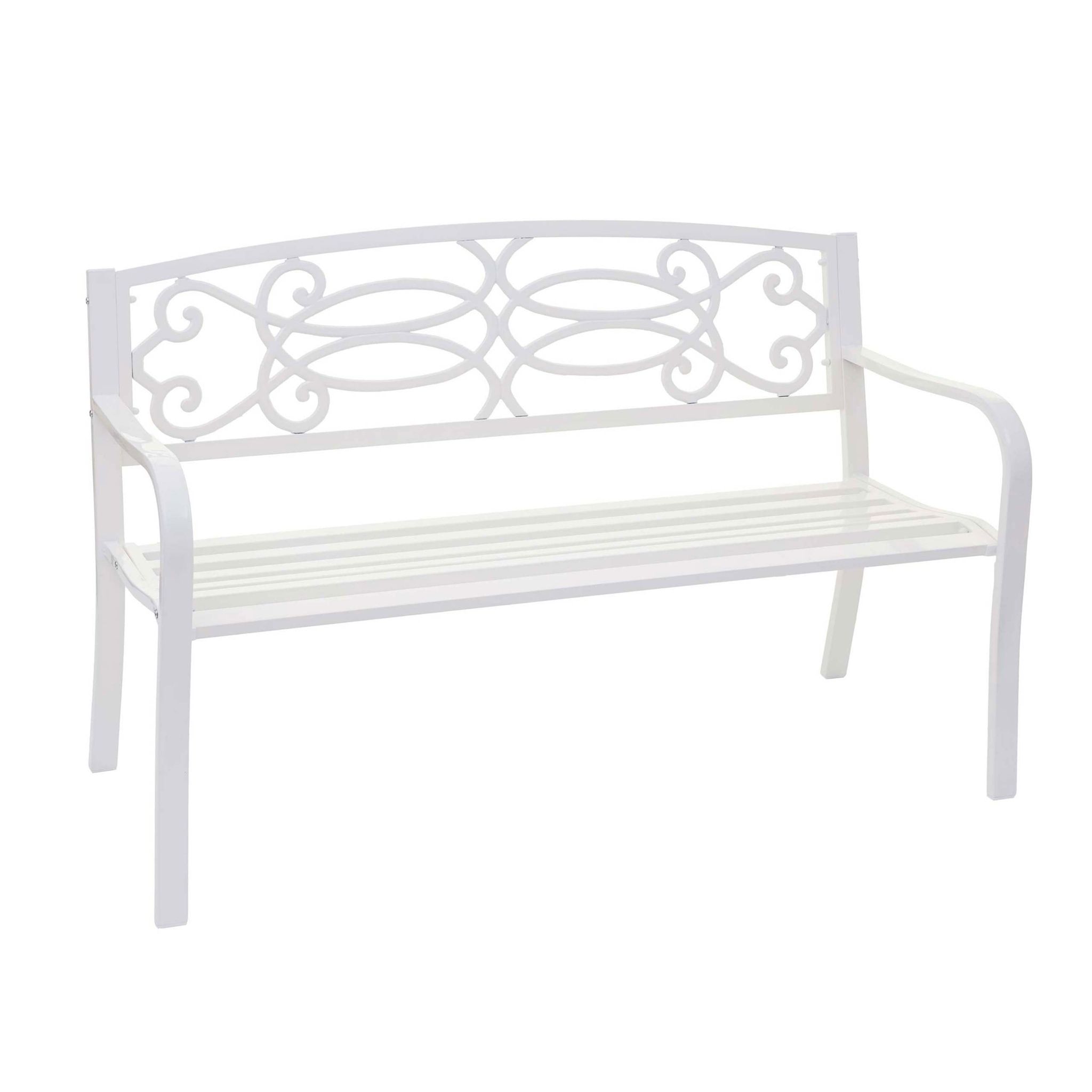 Panca Panchina 2 Posti Giardino Terrazza Decorativa Elegante Hhg 69...