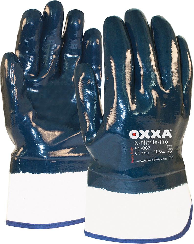 Fp Weiß Oxxa Handschuh X-Nitrile-Pro, Gr. 10, Stulpe Beschichtet 12 Stk