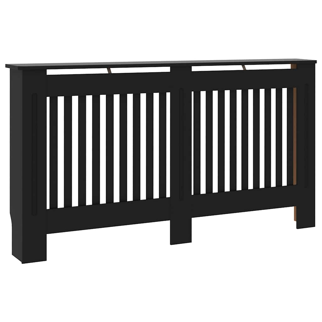 Heizkörperverkleidung Schwarz 152x19x81, 5 Cm Mdf - Vidaxl