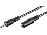 Microconnect Schwarz - Audio 3.5Mm 3M M-F Stereo-Audiokabel 3.5Mm - Audiokabel (3.5Mm, 3.5Mm, 3M, )