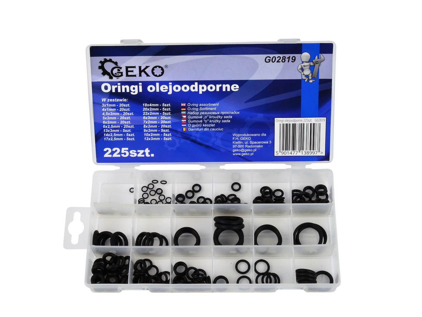 Import Ölbeständige O-ringe 225 Stück (20)