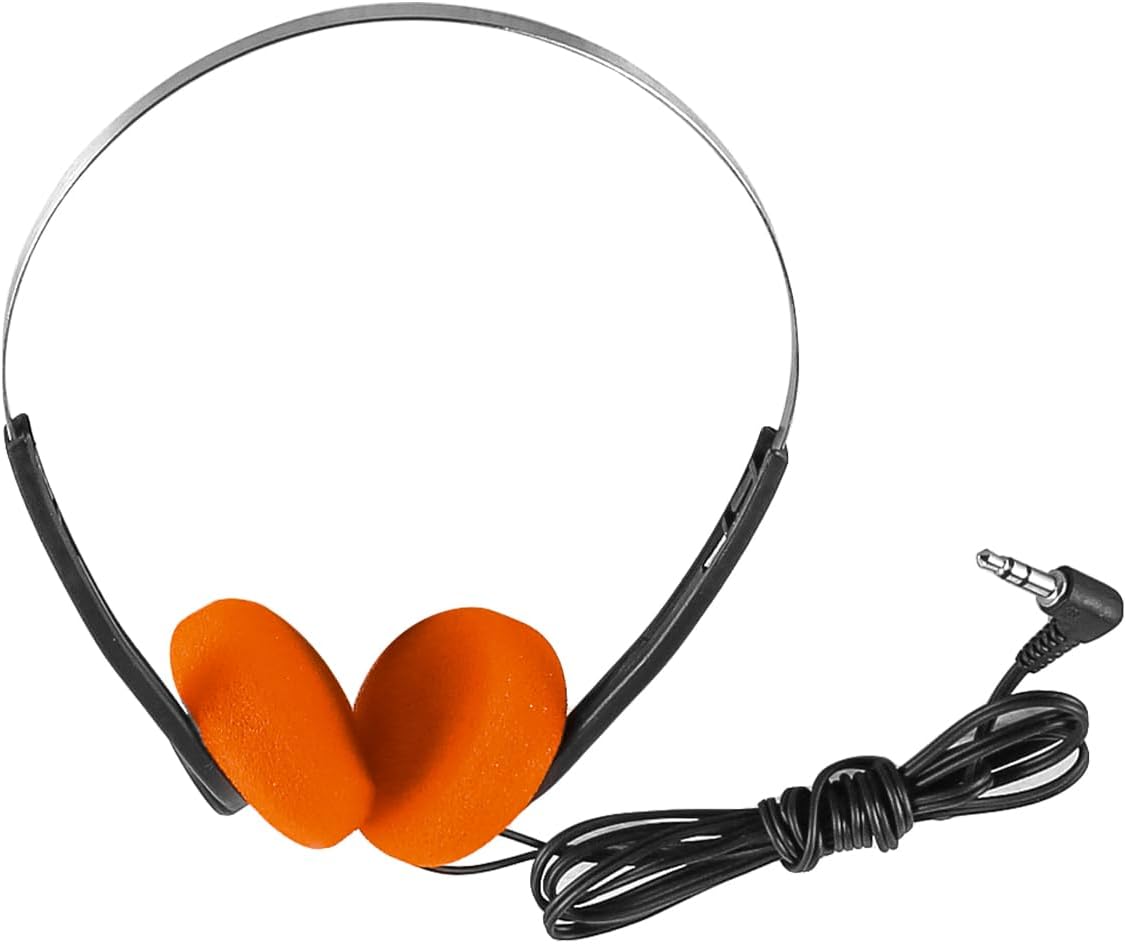 Cuffie On-ear Retrò Arancioni, Auricolari Retrò Leggeri, Cuffie Stereo Hi-fi Per La Maggior Parte Dei Telefoni Cellulari E Lettori Walkman (arancione)