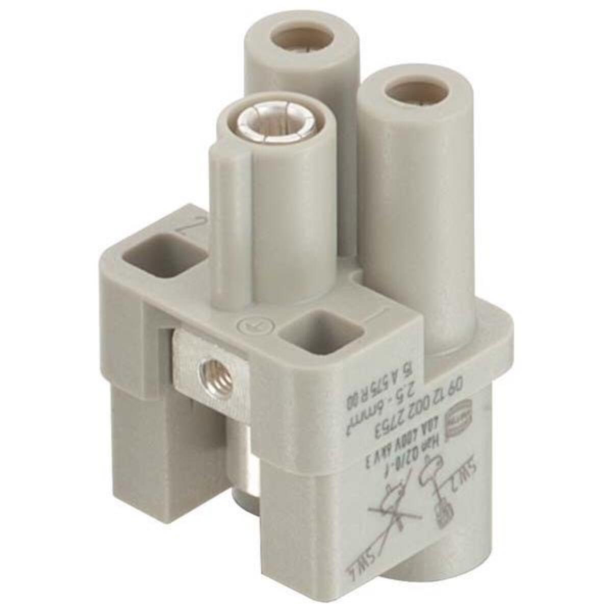 Harting Buchseneinsatz, Elektronikkabel + Stecker, Grau - Bild 6