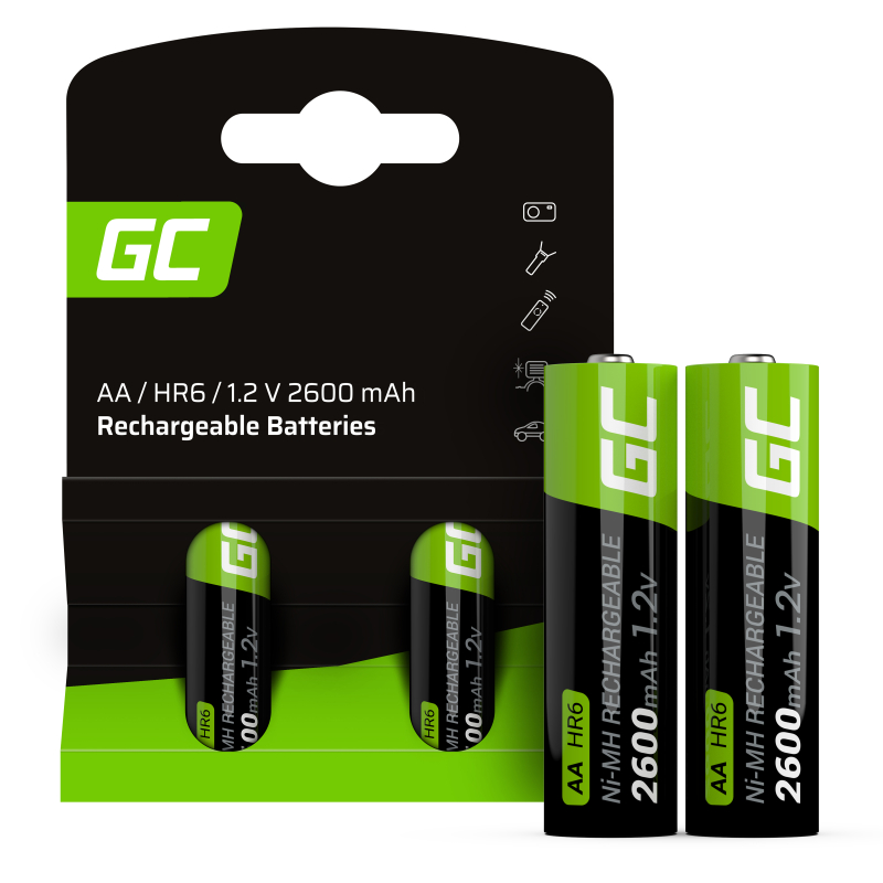Green Cell - Hr6 Mignon (Aa)-Akku Nimh 2600 Mah 1.2 V 2 St.