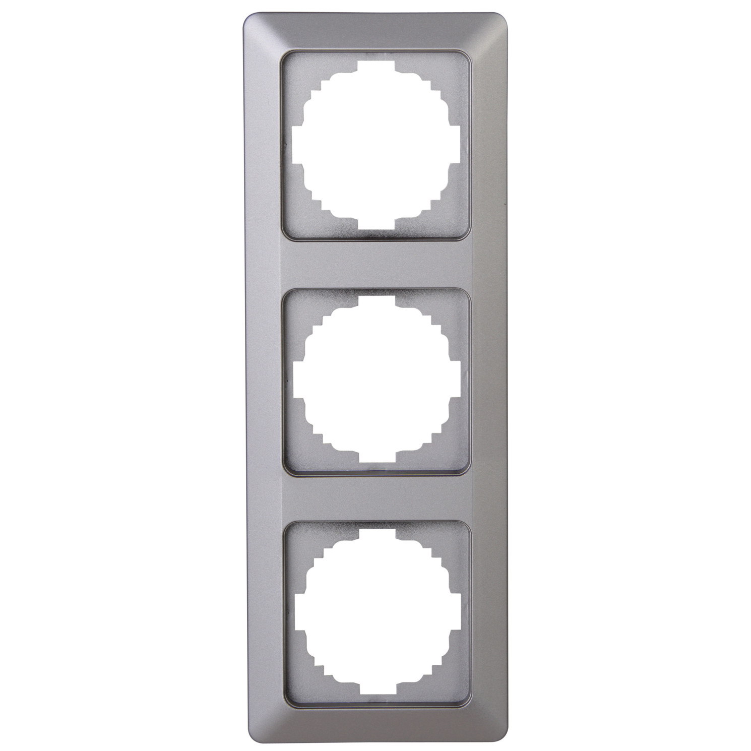 Kopp - Milano – Abdeckrahmen 3-fach, Farbe: Stahl - 305820064