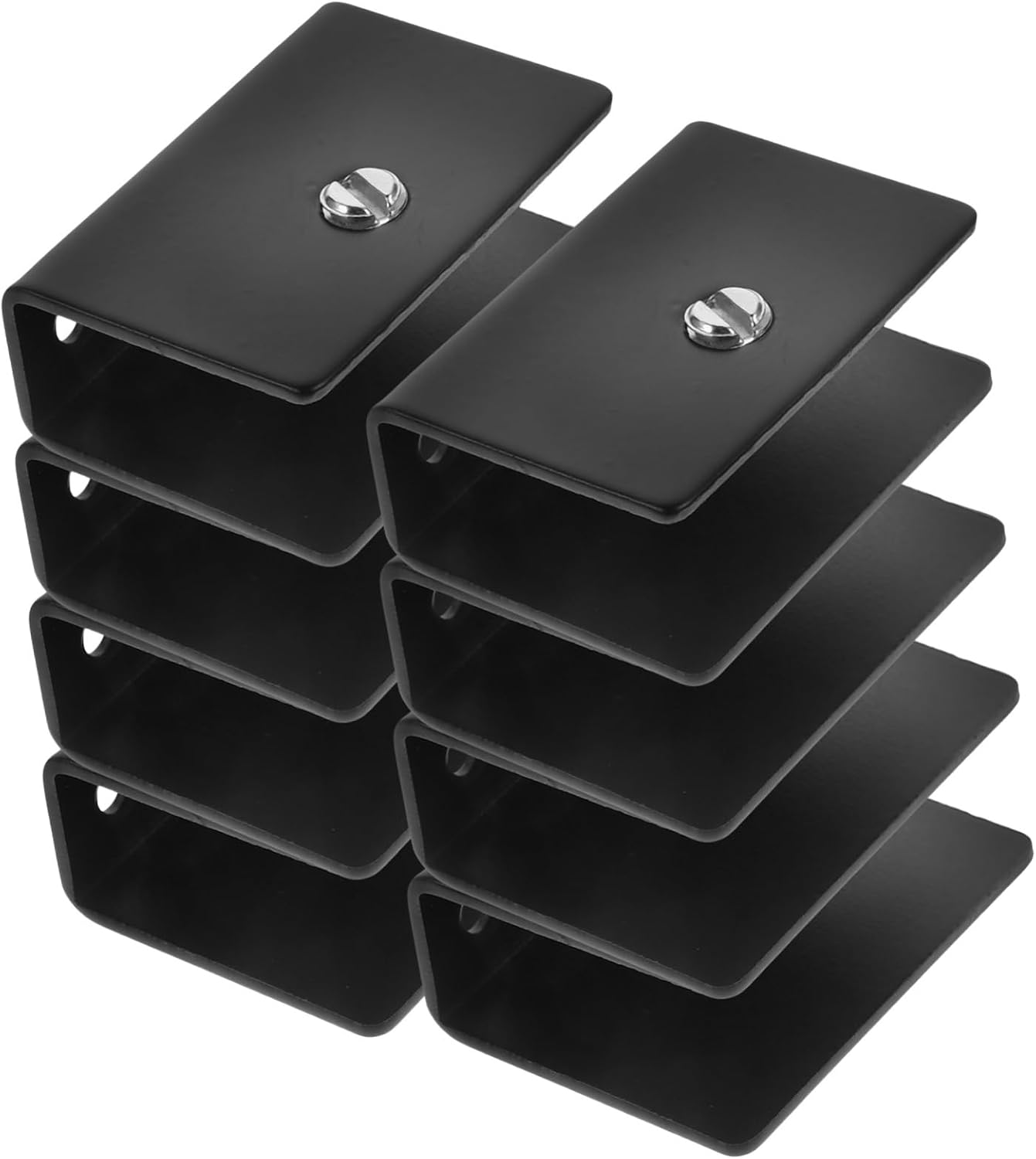 Pinces de fixation pour miroir sans cadre en acier inoxydable, verre 12 mm, lot de 8