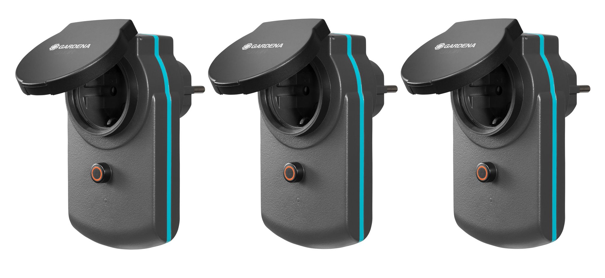 GARDENA 19096-20 - smart Power Zwischenstecker, 3er Set, Steckdose, schwarz - Image 8
