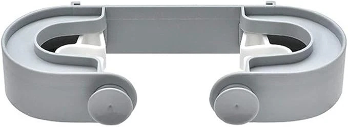 Support mural balai et serpillière sans perçage, pince de suspension en ABS, gris