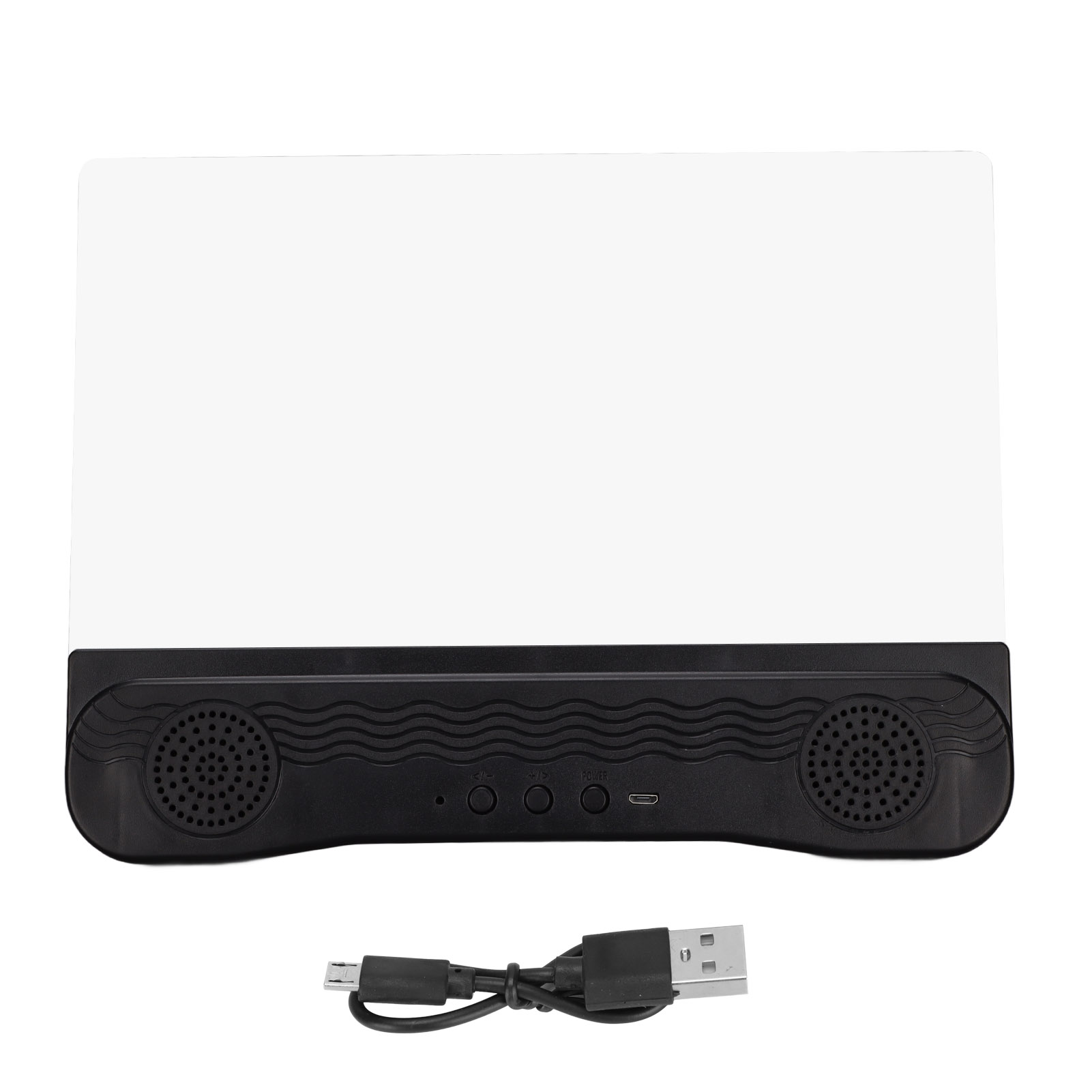 Loupe d'écran pour téléphone 12 pouces, son stéréo 6D, plexiglas et panneau de fibres