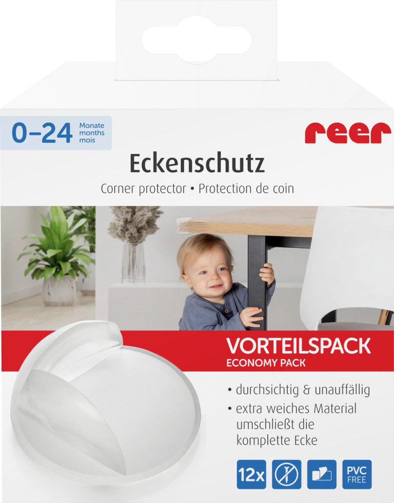 reer Eckenschutz Vorteilspack transparent 12 Stück - Image 8