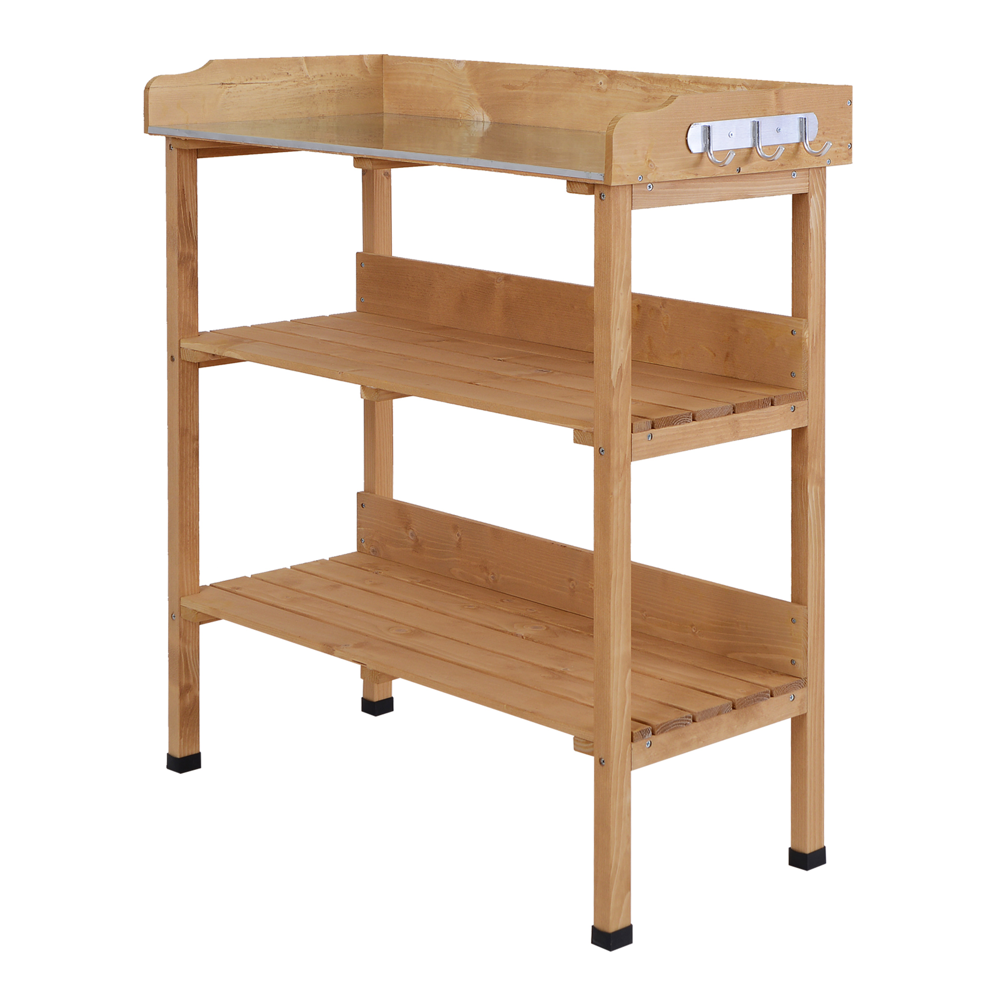 Outsunny – Table De Rempotage En Bois De Sapin Pré-huilé 76x37x89cm